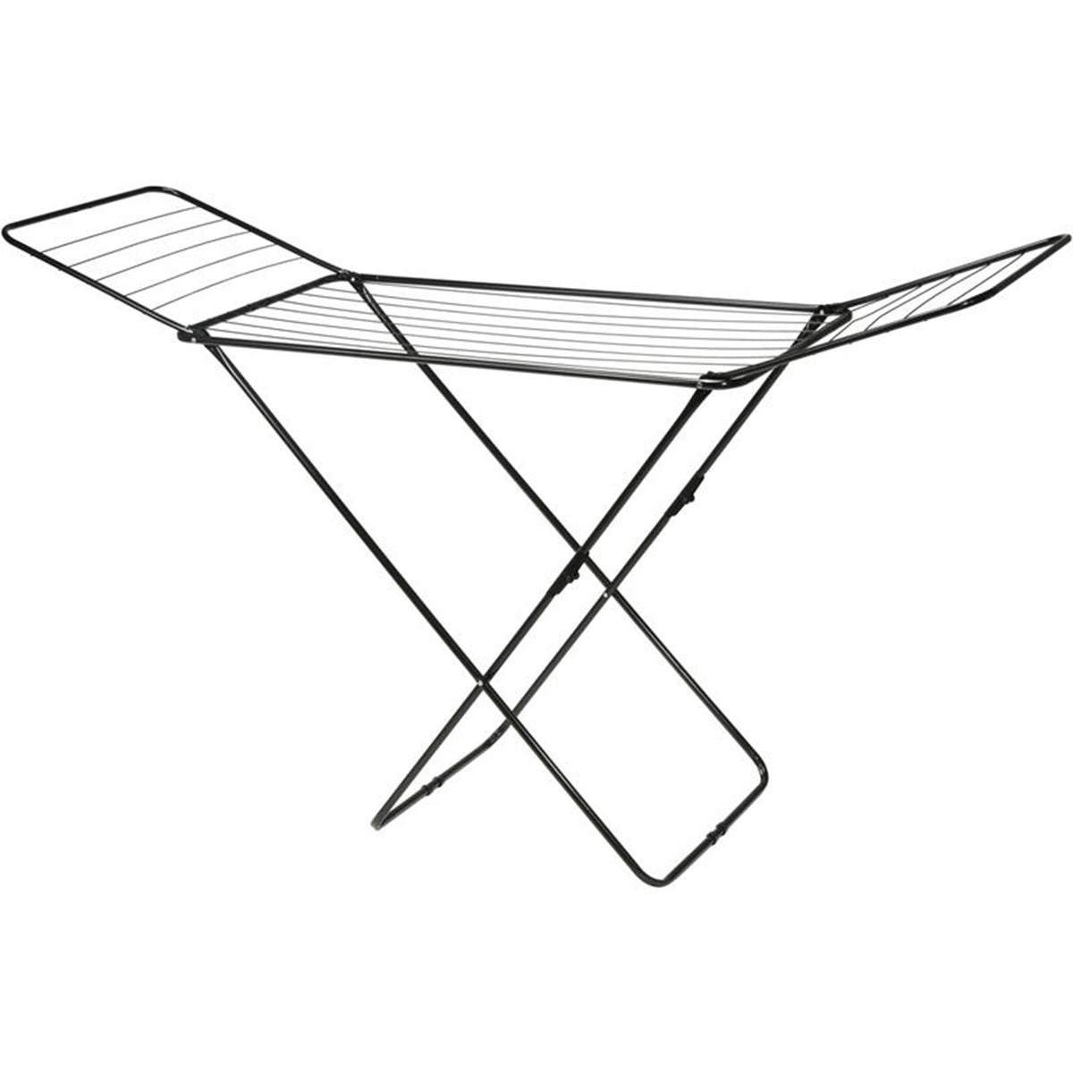 Ultra clean drying rack metal 18m black 180x55x108cm