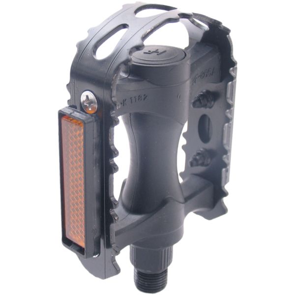 Edge pedal set MTB plastic with iron edge black
