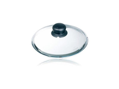 Coperchio in pirex con bottone in vetro da 20 cm
