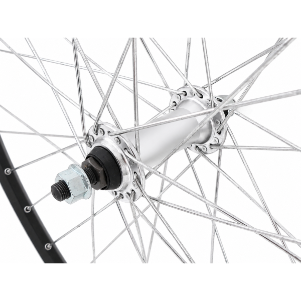 Rueda delantera Abi 28 pulgadas zac 2000 - buje de aluminio - negro