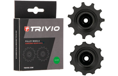 Trivio - derailleurwieltjes 11 11t chromo lagers