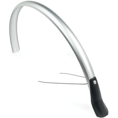 spatbordenset Snello 28 inch 46 mm kunststof zilver