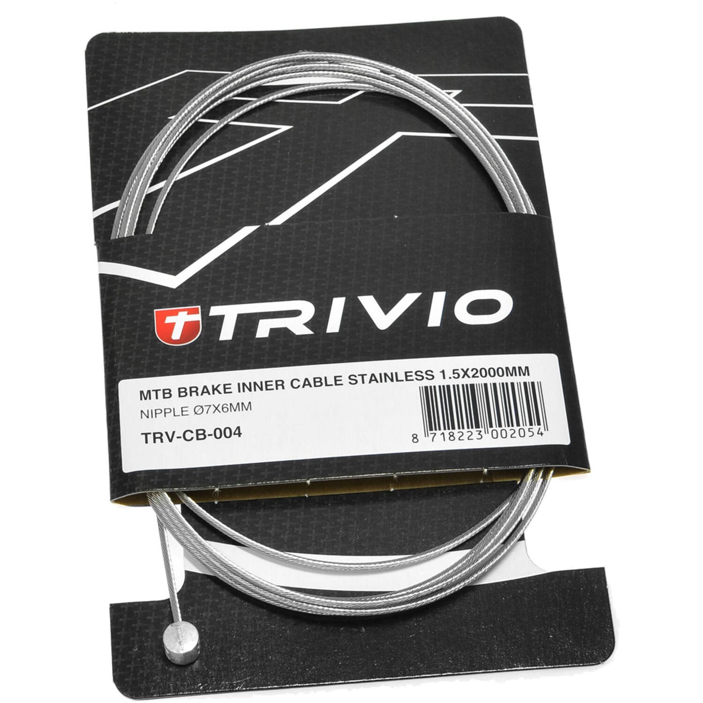 Trivio - Cable interior freno MTB acero inoxidable 1,5x2000mm - 20 uds.