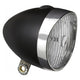 EDGE HEADLIGHT RETRO 3 X LED con batteria -Black Chrome (confezionamento del workshop)