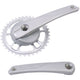 Platos y bielas Gazelle 38t aluminio acero plata 371315200