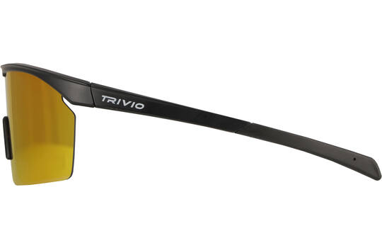 Trivio - occhiali da ciclismo noa nero revo rosso con lente extra trasparente