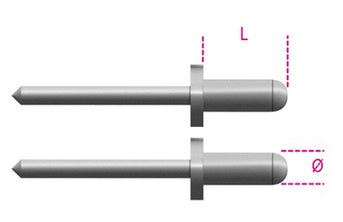 Beta 1741RV Ciegos de aluminio Cañas 3.8k (P 100)