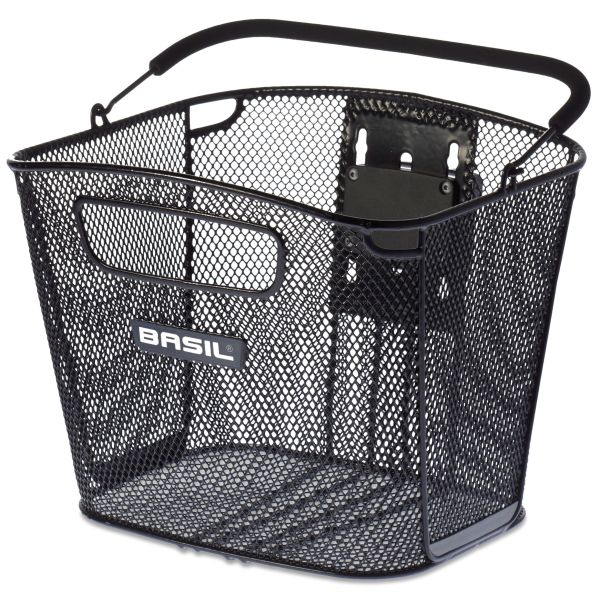 Basil Bold Front KF - Canasta de bicicletas - Primero - Negro
