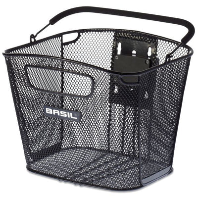 Basil Bold Front KF - Canasta de bicicletas - Primero - Negro