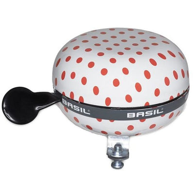 Polkadot di basilico - campana di bicicletta - rosso bianco