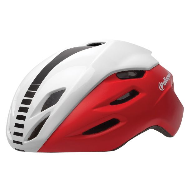 Polisport Helm Aero Road Mat Gloss bianco Giallo L 58-61 cm