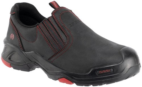 Baak brian instapper 6341 s3 werkschoen | zwart rood | maat 40 - 4031783009085
