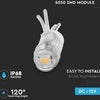 Módulo de fondo 12v 0.24w smd5050 blanco cálido - led9040