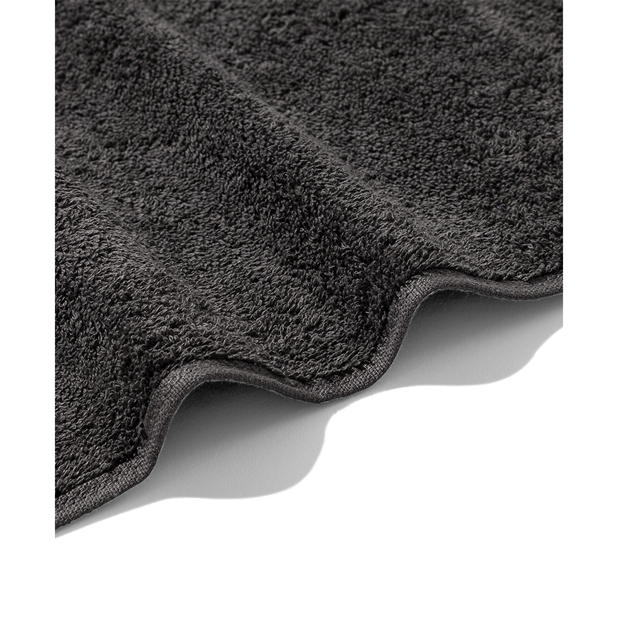Asciugamano da bagno grigio scuro 50x100 cm 2 pezzi