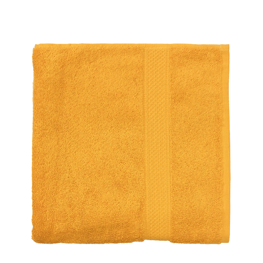 Telo bagno giallo ocra 60x110 cm 2 pezzi