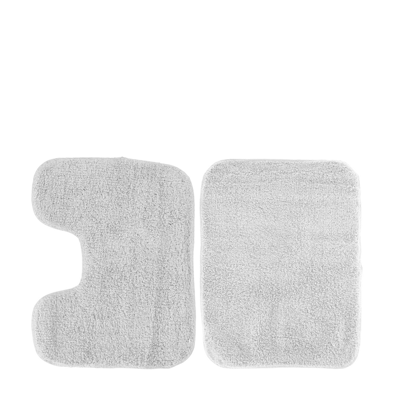 Tappetino da bagno in set off bianco in 2 pezzi