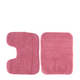 Set tappetini da bagno rosa 2 pezzi