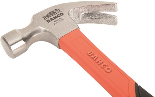 Martello da carpentiere Bahco | manico in fibra di vetro | 30 mm | 450g-428f-16