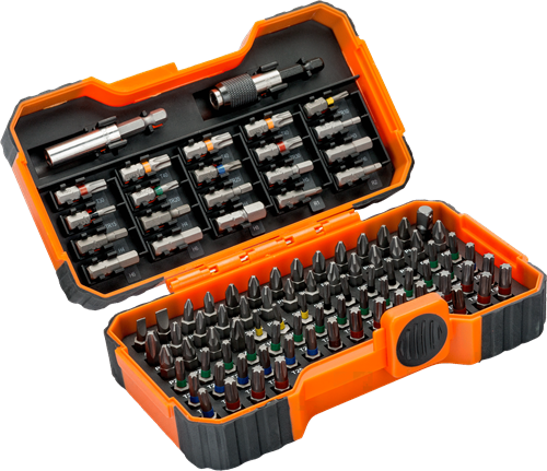 Bahco 59 s100bc-ip bitset | 100-delig | voor gleuf-, phillips®, pozidriv®, hexagon, robertson en torx | 59 s100bc-ip