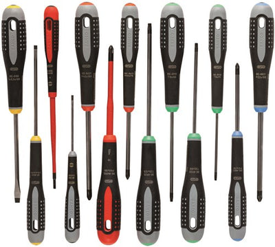 Bahco schroevendraaier ergo™ | driecomponentengreep | gleuf | phillips | pozidriv | torx® - 13-delig  - be-9879