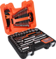 Set di prese Bahco 1 4 e 1 2 | cricchetti reversibili | esagono | metrico | comprese chiavi combinate | chiavi e inserti esagonali - 96 pezzi - custodia - s95