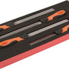 Bahco foaminlay fit go 1 3 met vijlen - 4-delig - retailverpakking - ff1e5015eh