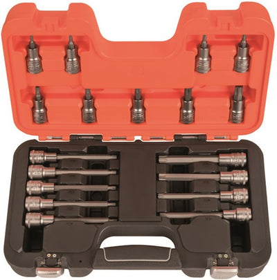 Chiavi a bussola cacciavite Bahco 1 2 | esagono | Punte torx® - 18 pezzi - custodia - s18torx