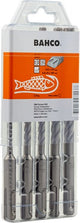 Set di punte Bahco sds+ | 4 bordi | per cemento armato | 5 pezzi | 4651-set-5