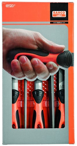 Set di lime Bahco 8 maniglie ergo | 1-477-08-2-2