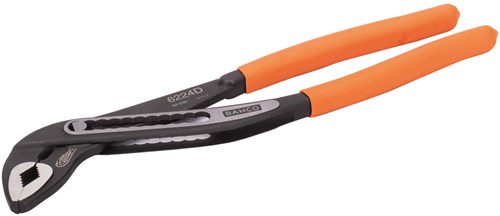 Alicates para bombas de agua Bahco | mango de pvc | fosfatado | 125 mm - embalaje industrial - 6221d ip
