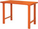 Banco da lavoro Ty Bahco | pesante | con piano di lavoro in acciaio | 4 gambe | arancione | 1500 mm x 750 mm x 1030 mm – 1495wb15ts