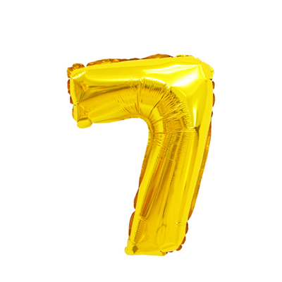 Palloncino foil numero 7 oro 45 cm
