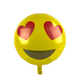 Globo foil emoji corazón ojos ø46cm