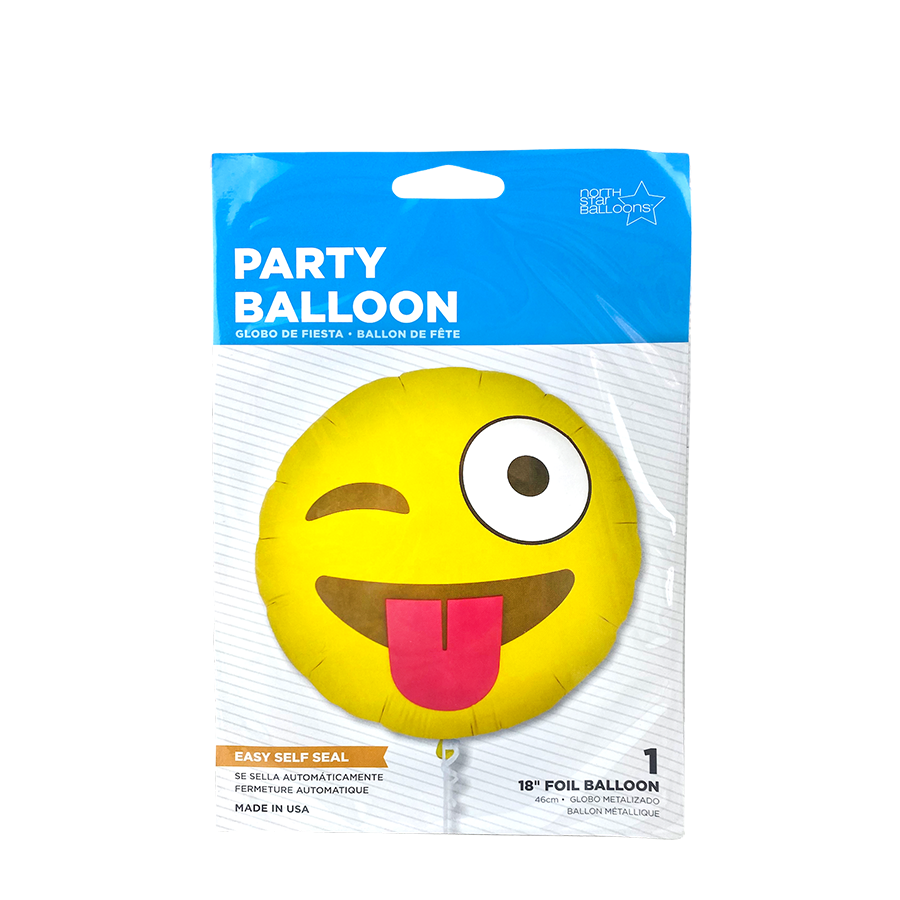 Ballon folie emoji winking ø46cm