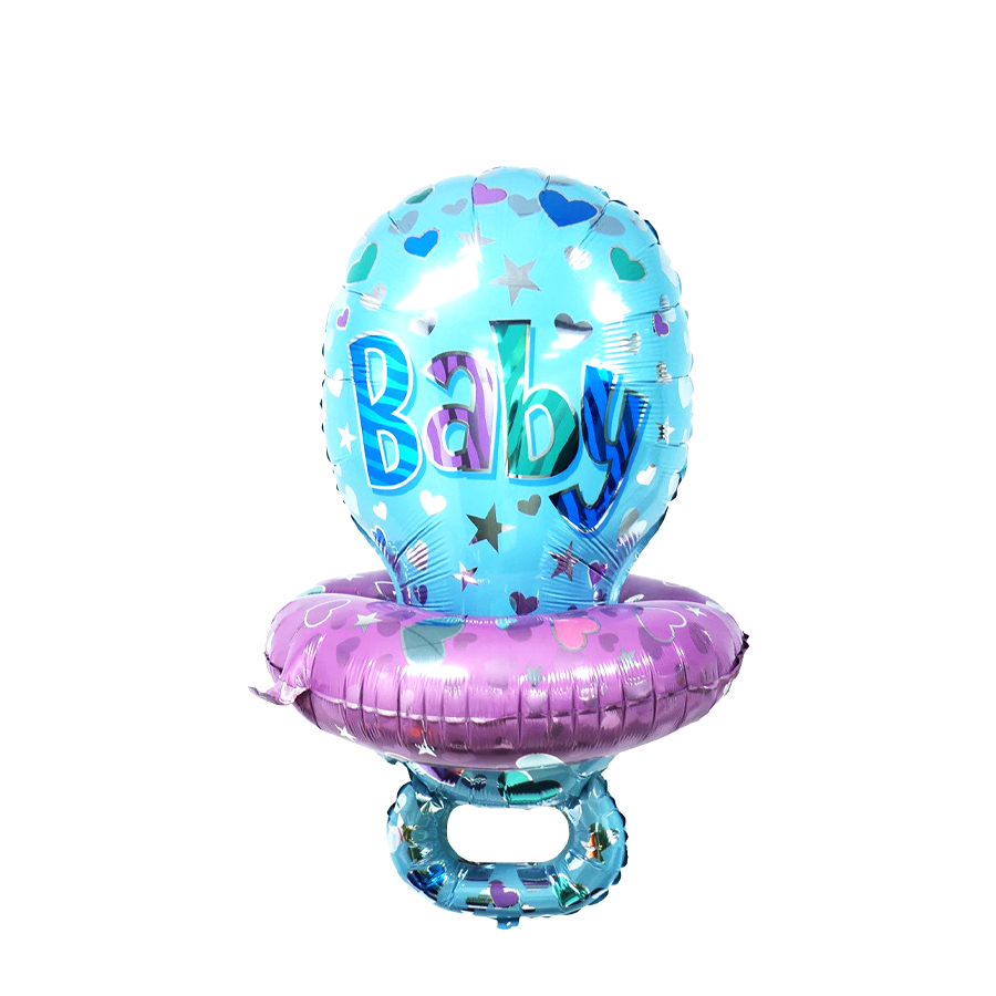 Chupete globo foil azul 54x60cm