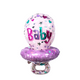 Chupete globo foil rosa 54x60cm