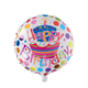 Palloncino foil buon compleanno torta bianca ø46cm