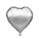 Globo foil corazón plata 45cm