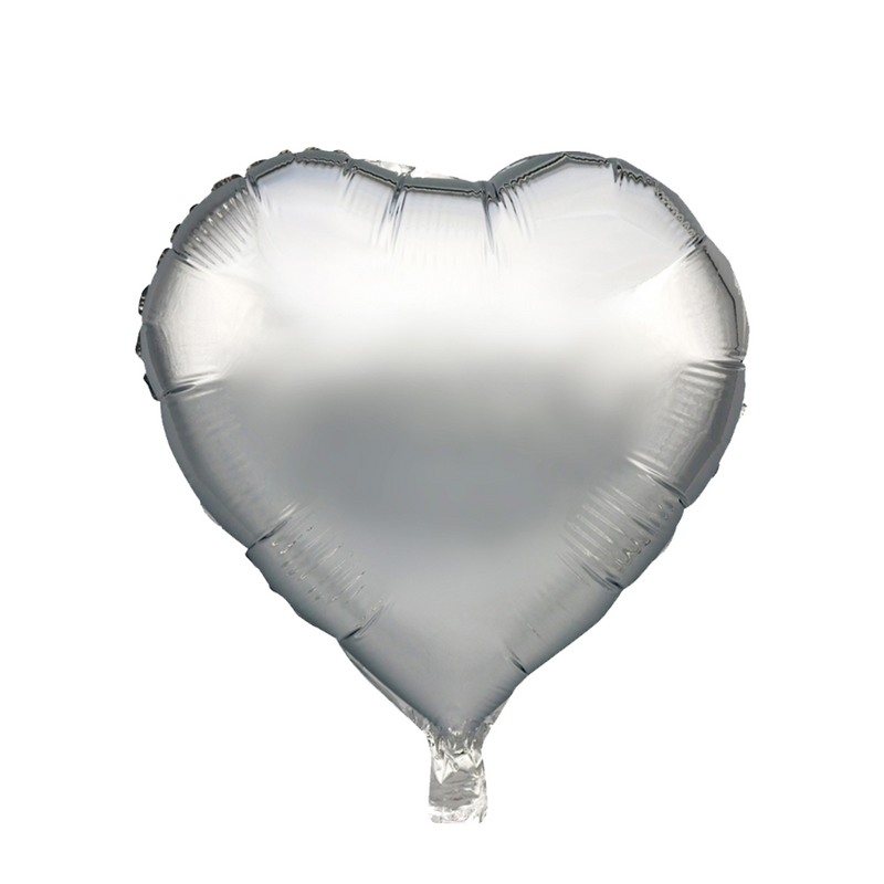 Palloncino foil cuore argento 45 cm