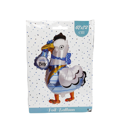 Palloncino foil cicogna bimbo 67x72cm