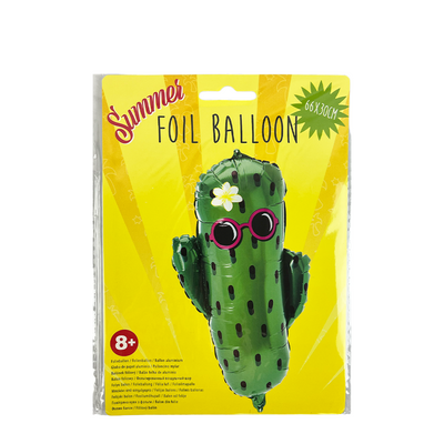 Cactus estivo in foil per palloncini 66x30 cm