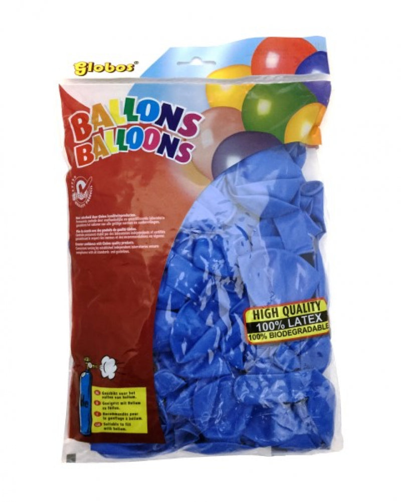 Palloncini Globos blu (n.12 da 100 pezzi in busta)