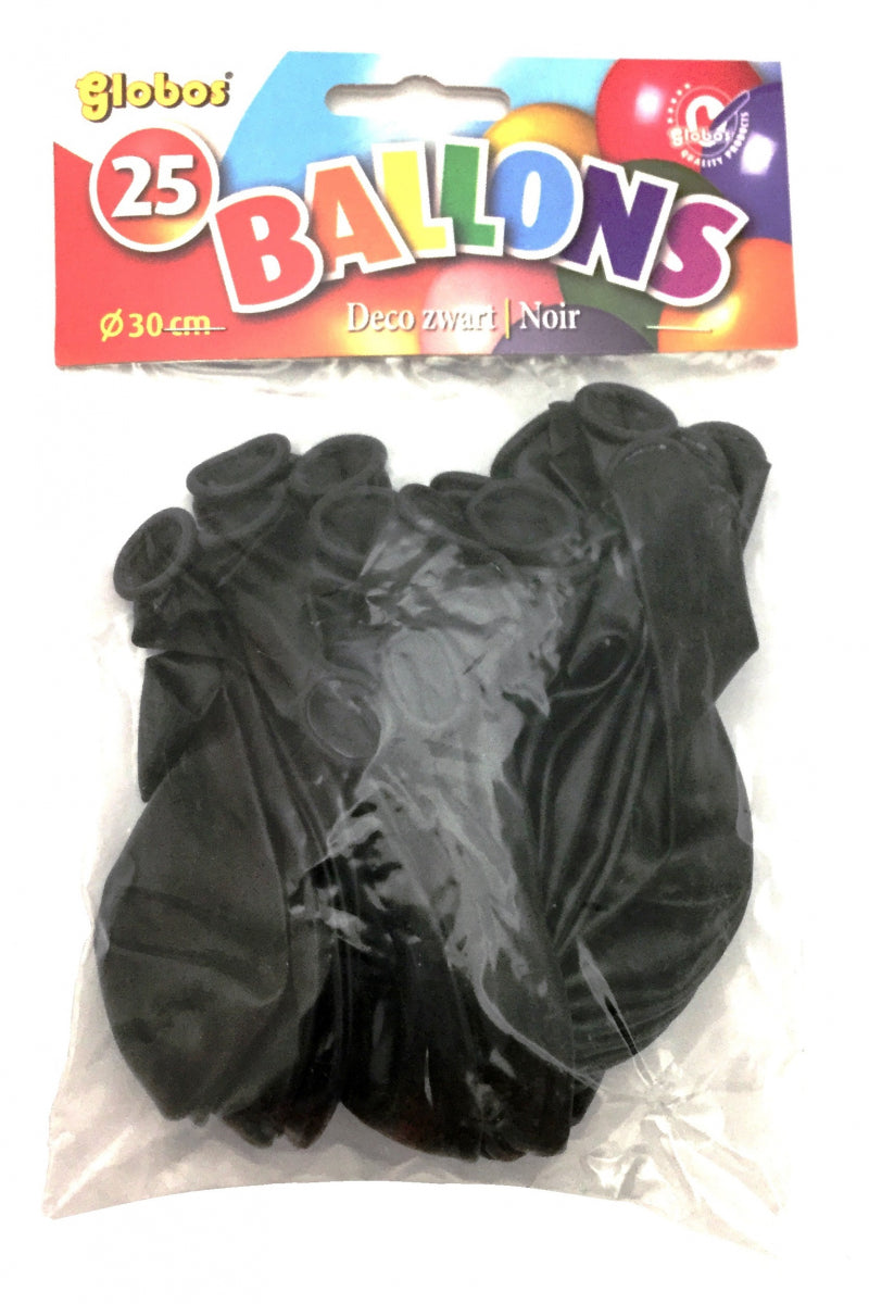 Palloncini Globos neri (25 pz. in borsa)