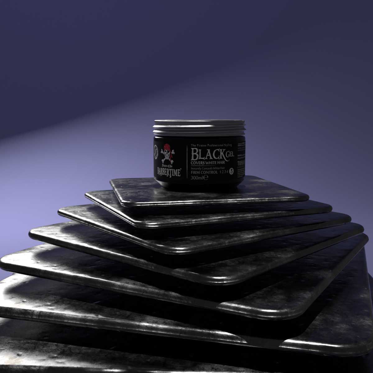 Barbertime black gel 300ml