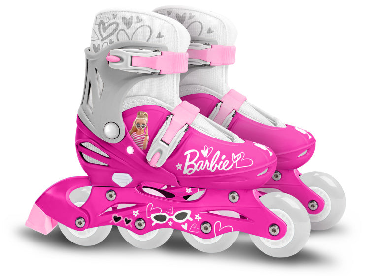 Pattini in linea hardboot dimensione rosa regolabile 30-33
