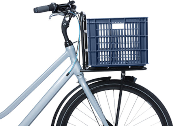 Basil fietskrat L - groot - 40 liter - blauw