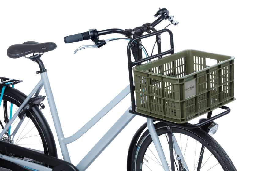 Basil fietskrat S - klein - 17.5 liter - groen