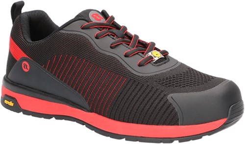 Bata werkschoen radiance spark laag s1p | zwart rood (w) | maat 46 - 00.017.115.46