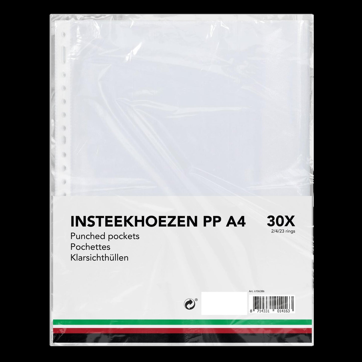 Buste con inserti A4, confezione da 30 pezzi