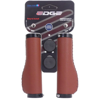 Edge handle set Leather Inclkring Camel Brown135 135mm (store packaging)